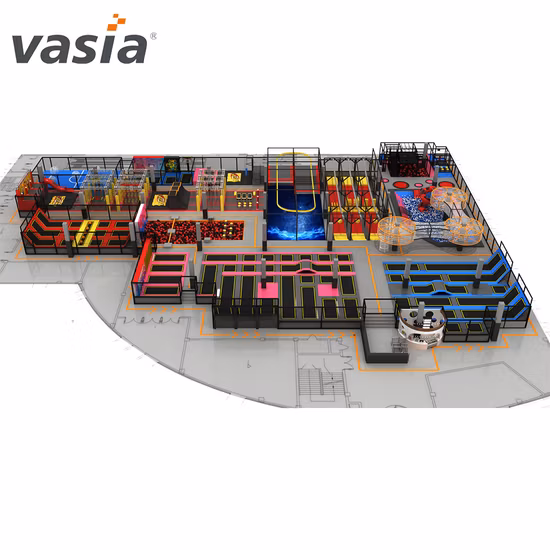 Gran parque comercial de trampolín interior