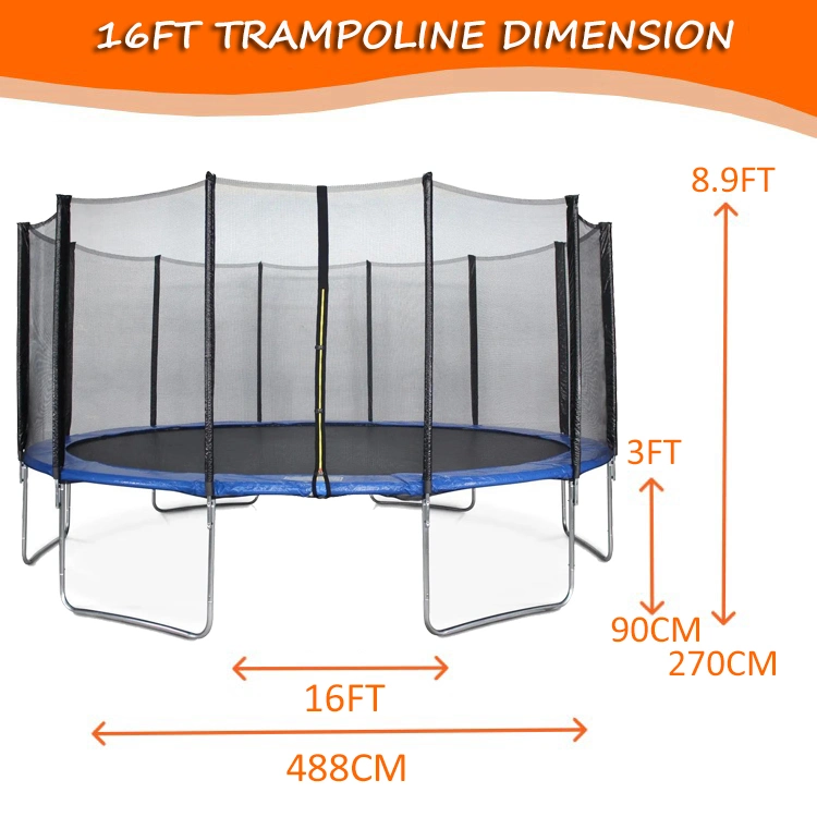 Funjump Fancy Garden Square Kids 8FT Trampoline Bed Trampoline