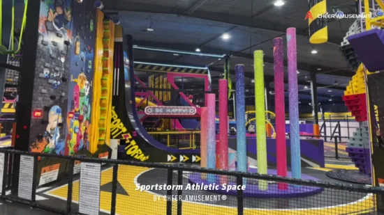 Proveedor verificado Parque de juegos de aventuras Juegos grandes Indoor Playlands Trampoline Park