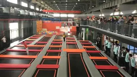 Complejo Gran Proyecto Nuevo Desafío Trampolín Curso Ninja Muro de Escalada y Circuito de Cuerdas Patio de Juegos Interior