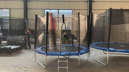 Trampolín casero para niños y adultos con red de seguridad, colchoneta para saltar y acolchado de cubierta de resorte, trampolín de gimnasio para saltar