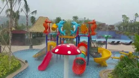 Equipo de juego al aire libre del patio exterior del parque del agua de los niños del diseño único