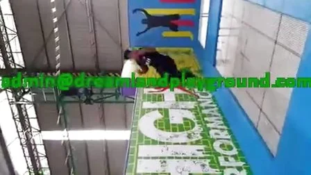 Los niños adultos personalizaron el parque interior del patio de juegos del trampolín de la diversión del cubo de la espuma de salto libre